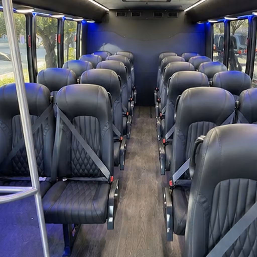 25 passenger minibus interior
