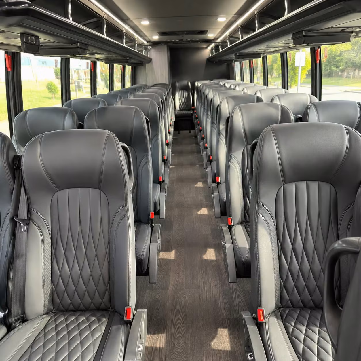 28 passenger minibus interior